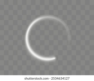 Neon circle frame on blue background. Glowing neon circle frame. Set of neon glowing circles. Glowing rings on dark background. Vector illustration
