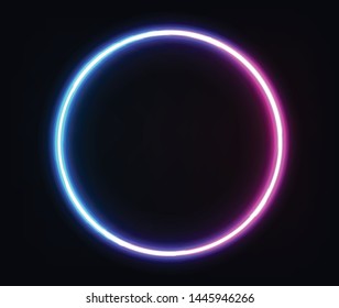 
Neon Circle Transparent Geometric Shape Circle For Banner