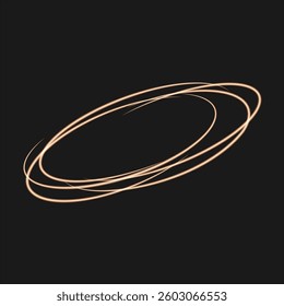 neon circles vector image on black background