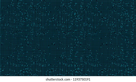 Neon Circuit Microchip Technology on Future Background,Hi-tech Digital and Communication Concept design,Free Space For text in put,Vector illustration.