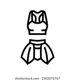neon clothing rave retro line icon vector. neon clothing rave retro sign. isolated contour symbol black illustration