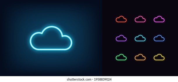 neon-cloud-icon-glowing-neon-cloud-stock-vector-royalty-free