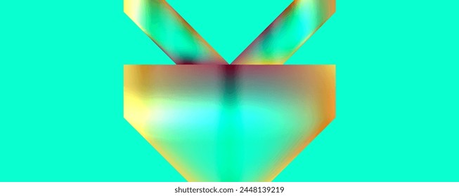 Neon color abstract geometric shapes background design. Vector Illustration For Wallpaper, Banner, Background, Card, Book Illustration, landing page