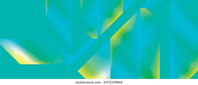 Neon color abstract geometric shapes background design. Vector Illustration For Wallpaper, Banner, Background, Card, Book Illustration, landing page