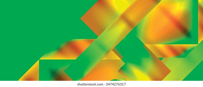 Neon color abstract geometric shapes background design. Vector Illustration For Wallpaper, Banner, Background, Card, Book Illustration, landing page
