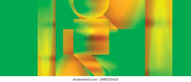 Neon color abstract geometric shapes background design. Vector Illustration For Wallpaper, Banner, Background, Card, Book Illustration, landing page