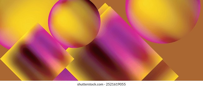Neon color abstract geometric shapes background design. Vector Illustration For Wallpaper, Banner, Background, Card, Book Illustration, landing page
