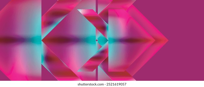 Projeto de fundo de formas geométricas abstratas de cor de néon. Ilustração vetorial para papel de parede, banner, plano de fundo, cartão, ilustração de livro, página inicial