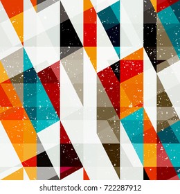 Neon color geometric seamless pattern