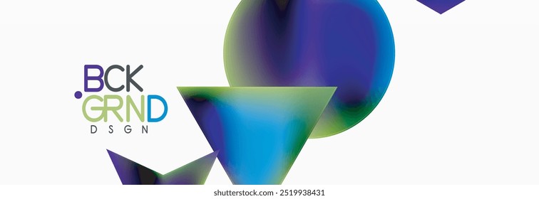 Neon color geometric shapes square triangle circle abstract background. Vector Illustration For Wallpaper, Banner, Background, Card, Book Illustration, landing page