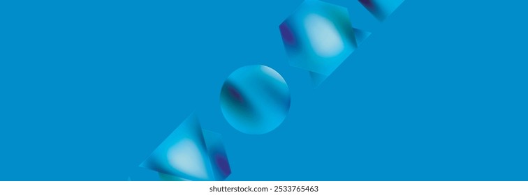 Neon color geometric shapes square triangle circle abstract background. Vector Illustration For Wallpaper, Banner, Background, Card, Book Illustration, landing page
