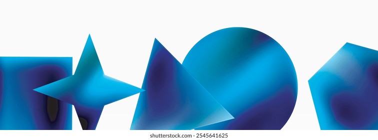 Neon color geometric shapes square triangle circle abstract background. Vector Illustration For Wallpaper, Banner, Background, Card, Book Illustration, landing page