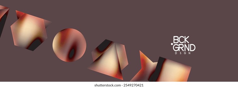 Neon color geometric shapes square triangle circle abstract background. Vector Illustration For Wallpaper, Banner, Background, Card, Book Illustration, landing page