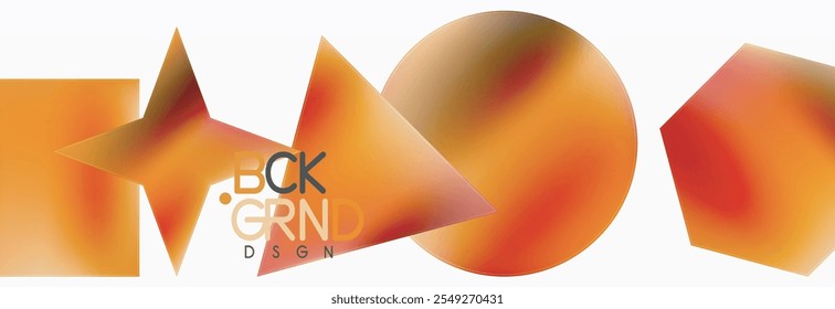 Neon color geometric shapes square triangle circle abstract background. Vector Illustration For Wallpaper, Banner, Background, Card, Book Illustration, landing page