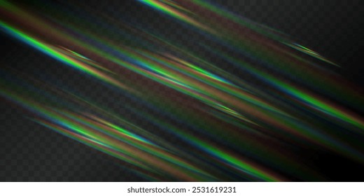 Neon color glowing lines background, high-speed light trails effect. Modern abstract high-speed light motion effect on black background. Light motion effect, slow shutter of traffic.