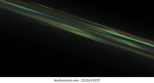 Neon color glowing lines background, high-speed light trails effect. Modern abstract high-speed light motion effect on black background. Light motion effect, slow shutter of traffic.