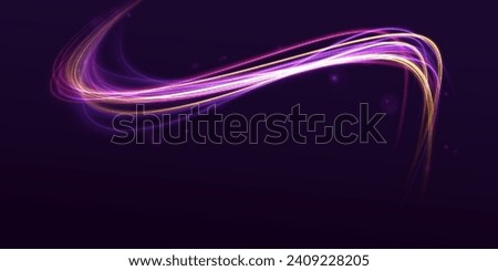 Neon color glowing lines background, high-speed light trails effect. Futuristic dynamic motion technology. Rotating dynamic neon circle. Colored shiny sparks of spiral wave.	