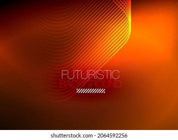 Neon color square shape lines abstract background. Shiny magic energy and motion concept, vector abstract wallpaper background