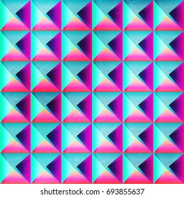 Neon color triangle seamless pattern (vector eps 10)