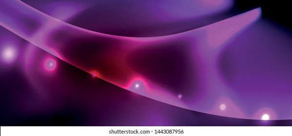 Neon color wave lines abstract background, magic techno futuristic light, vector