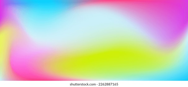 Fondo de color neón, tendencia de patrón brillante borroso textural. Gradiente de pintura para diseño de portada o web.