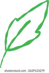 Neon Colored Flower Leafs Art