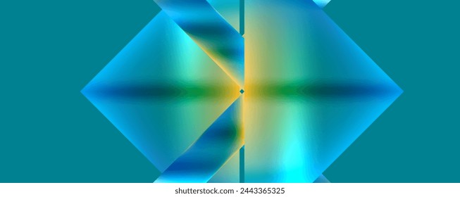 Neon colorful geometric shapes. Vector Illustration For Wallpaper, Banner, Background, Card, Book Illustration, landing page