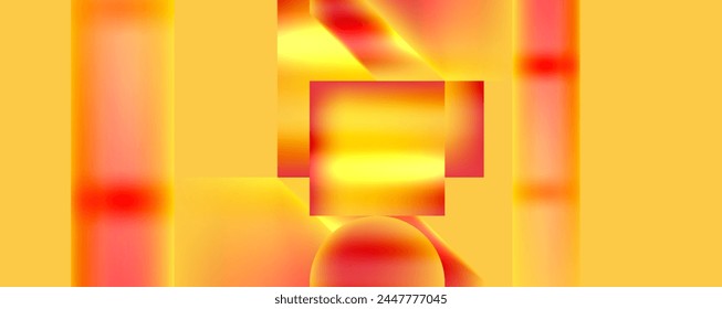 Neon colorful geometric shapes. Vector Illustration For Wallpaper, Banner, Background, Card, Book Illustration, landing page