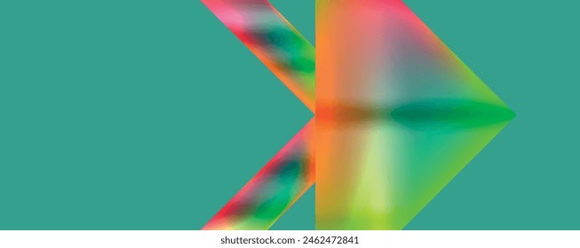 Neon colorful geometric shapes. Vector Illustration For Wallpaper, Banner, Background, Card, Book Illustration, landing page