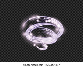 Neon Colorful Glowing Lights Circle Frame Line Abstract Background. Vector