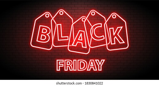 Neon concept for black friday