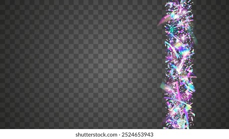 Neon Confetti. Falling Banner. Festive Burst. Light Holographic Explosion. Retro Pattern. Pink Happy Ribbon. Hologram Effect. Rainbow Tinsel. Purple Neon Confetti