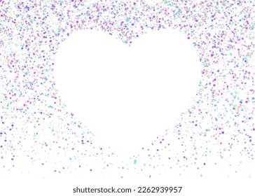 Neon Confetti. Violet Shiny Effect. Rainbow Glitter. Surreal Foil. Disco Celebrate Wallpaper. Glamour Art. Laser Flyer. Falling Tinsel. Pink Neon Confetti