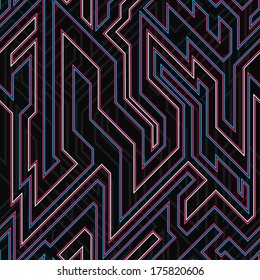 neon curve seamless texture