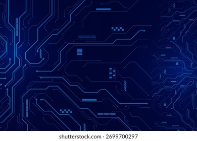 Neon Cyber Circuit Grid Vetor Design (em inglês). Plano de fundo de grade de circuito cibernético neon com linhas elétricas futuristas e visualização de dados azuis perfeito para projetos de IA, tecnologia e computação da Web.