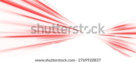 Neon cyber red glow speed motion light highway tunnel futuristic energy abstract digital vector design background.