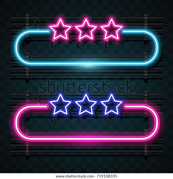 andere Analytisch gevolg Neon Design Stock Vector (Royalty Free) 719108335