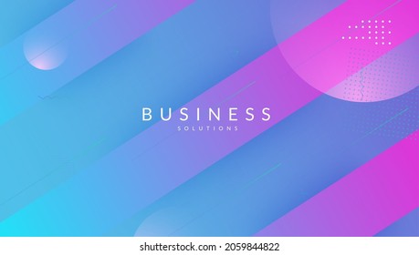 Neon Design. Fluid Pattern. Cool Modern Flyer. Blue Plastic Background. Minimal Layout. Mobile Paper. Spectrum Composition. Flow Landing Page. Magenta Neon Design