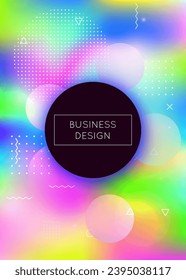 Neon Design. Purple Space Presentation. Summer Flyer. Soft Pearlescent Magazine. Liquid Texture. Hologram Pattern. Round Concept. Dynamic Dots. Violet Neon Design