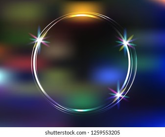 Neon different color frame