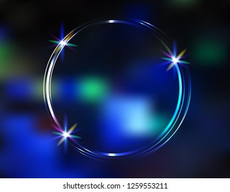 Neon different color frame