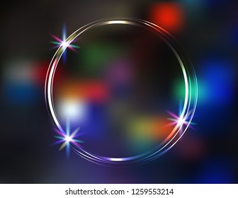 Neon different color frame