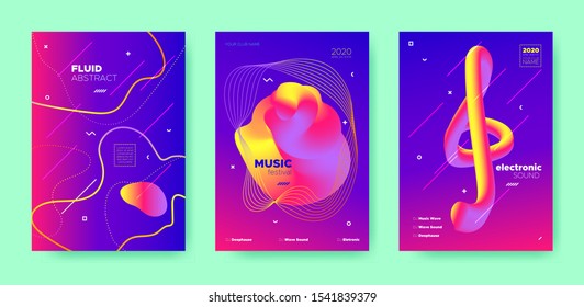 Neon Dj Layout. Electronic Sound. Colorful Gradient Pattern. Pink Abstract Waves. Purple Dj Poster. Electronic Festival. Blue Minimal Banner. 3d Flow Waves. Red Dj Flyer. Electronic Music.