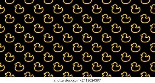 neon ducks seamless pattern  for decoration and design