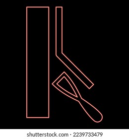 Estampado de neón duplicado Mantener bien guardado Designación en el icono del símbolo del papel tapiz color negro ilustración vectorial estilo plano imagen simple color rojo ilustración vectorial imagen de estilo plano luz