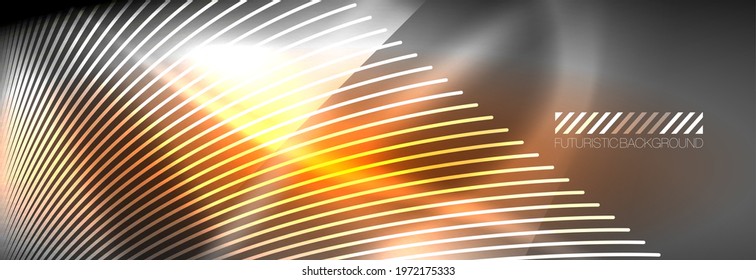 Neon dynamic beams vector abstract wallpaper background. Wallpaper background, design templates for business or technology presentations, internet posters or web brochure covers