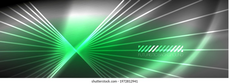 Neon dynamic beams vector abstract wallpaper background. Wallpaper background, design templates for business or technology presentations, internet posters or web brochure covers