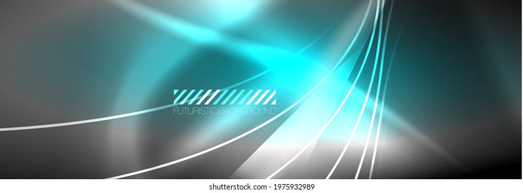 Neon dynamische Balken, Vektorgrafik abstrakter Hintergrund. Hintergrund, Design-Vorlagen für Geschäfts- oder Technologiepräsentationen, Internet-Plakate oder Web-Broschürenumschläge