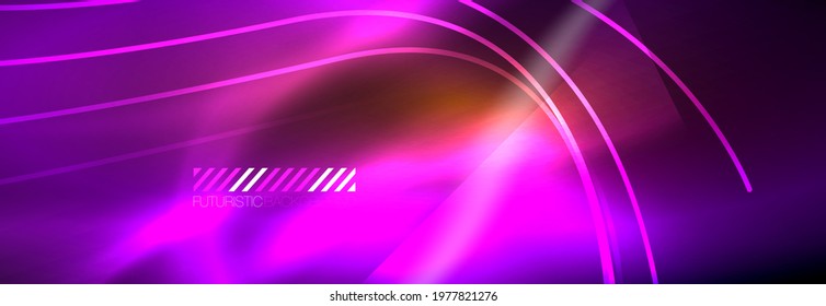 Neon dynamic beams vector abstract wallpaper background. Wallpaper background, design templates for business or technology presentations, internet posters or web brochure covers