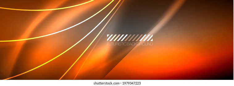 Neon dynamic beams vector abstract wallpaper background. Wallpaper background, design templates for business or technology presentations, internet posters or web brochure covers
